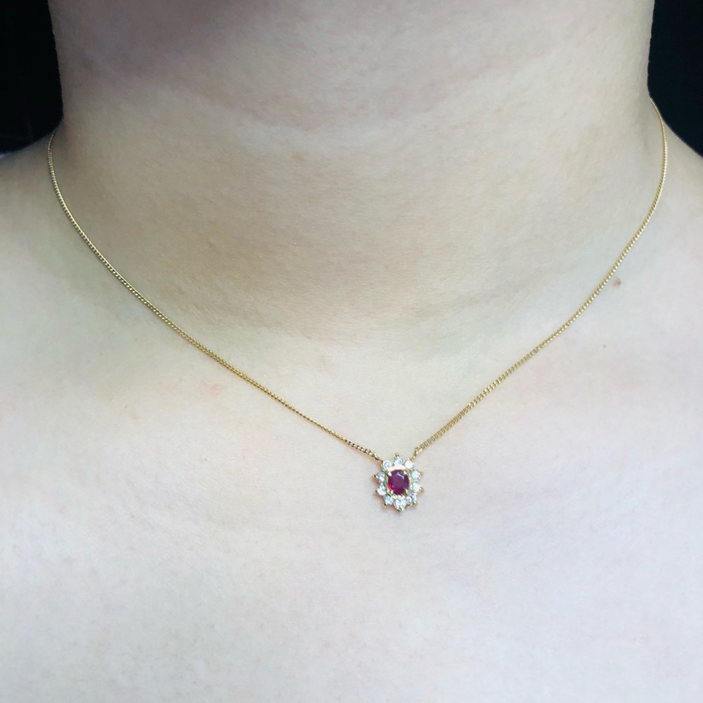 💯authentic ruby necklace
